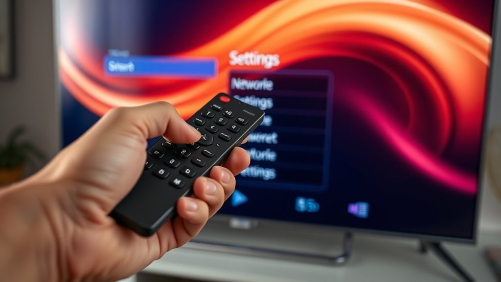 access samsung tv network settings