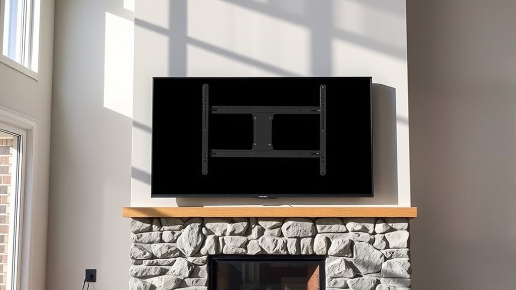 adjustable heat resistant tv mount