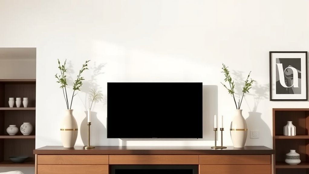 balanced symmetrical decor arrangement