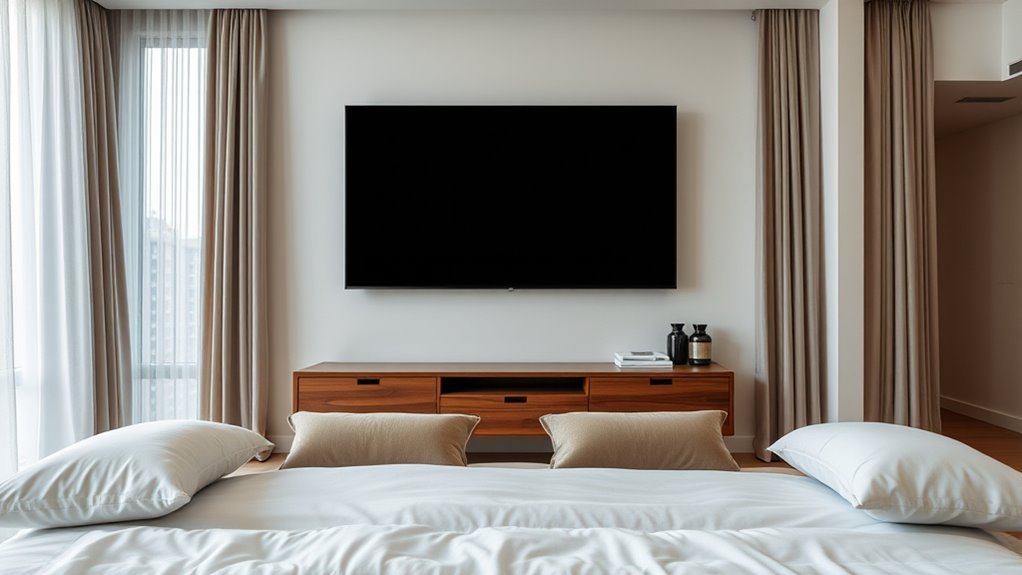 bed position and screen size