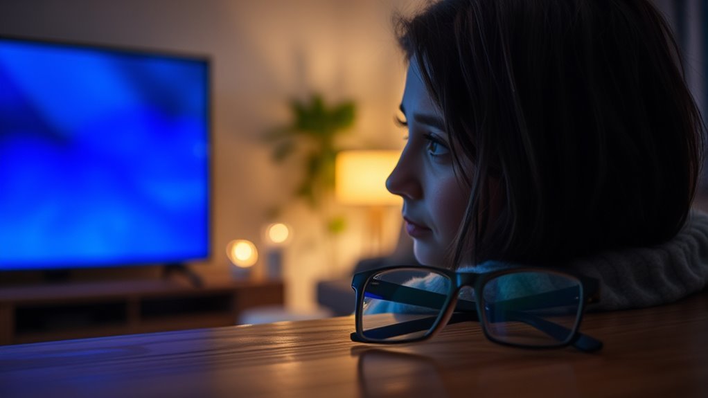 blue light causes eye strain