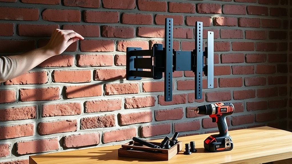 brick wall tv mount considerations