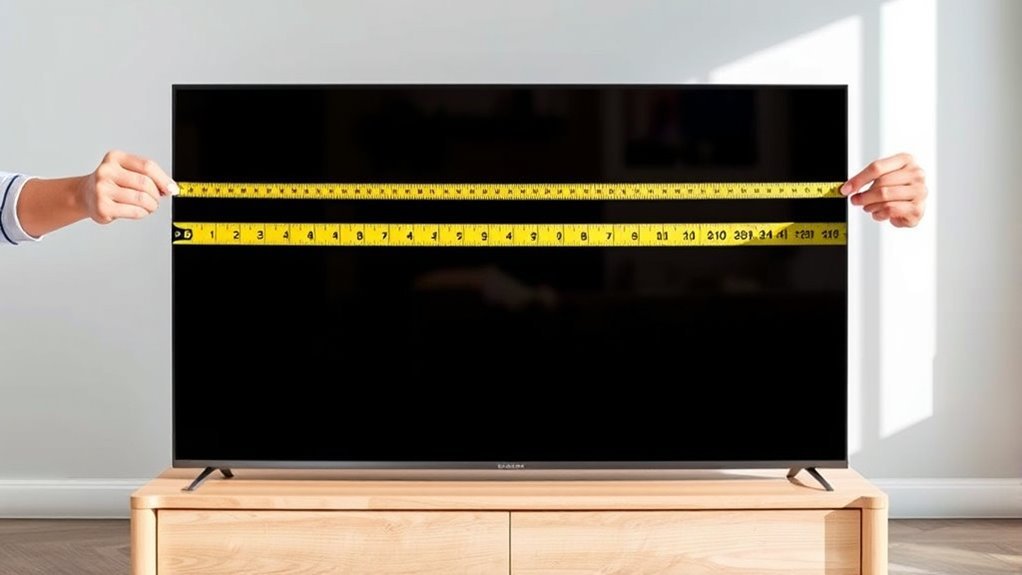 calculate tv width accurately