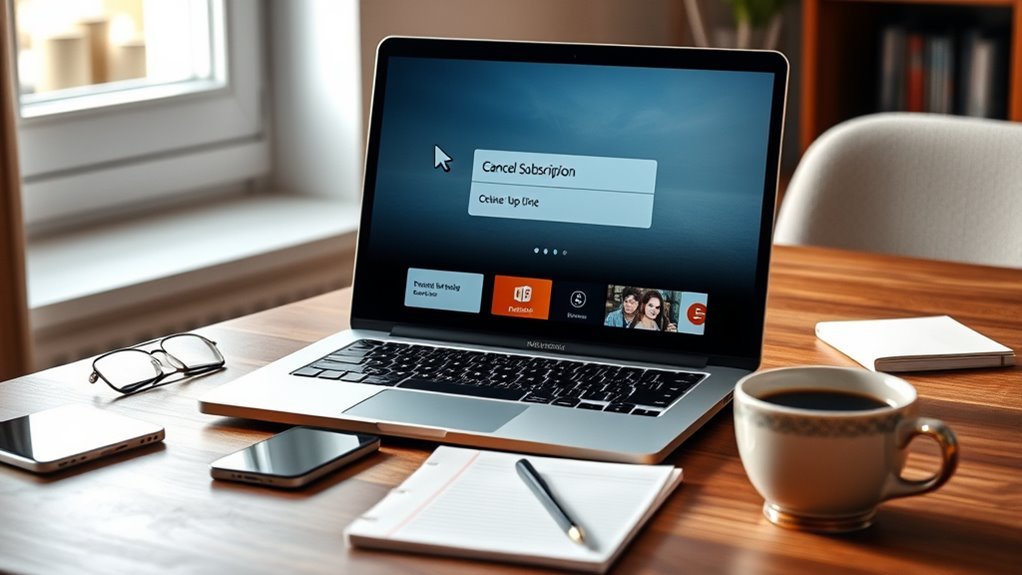cancel subscription online process