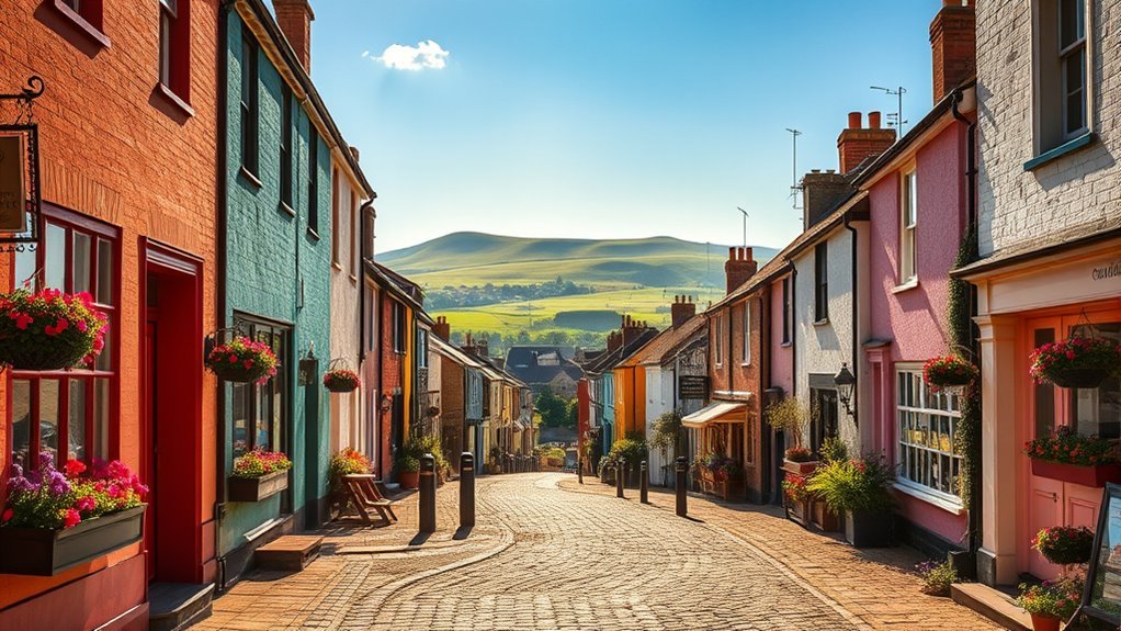 charming historic town streets