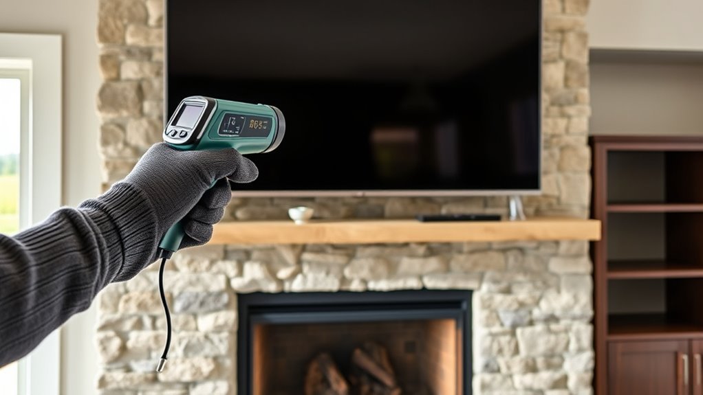 check fireplace heat ventilation