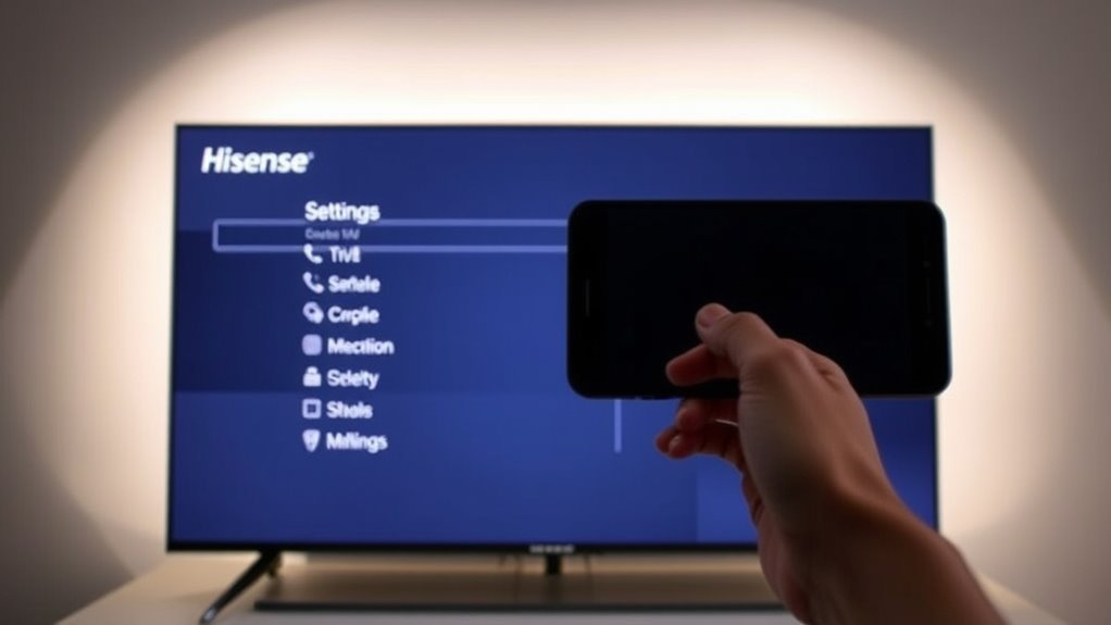 check hisense tv casting support