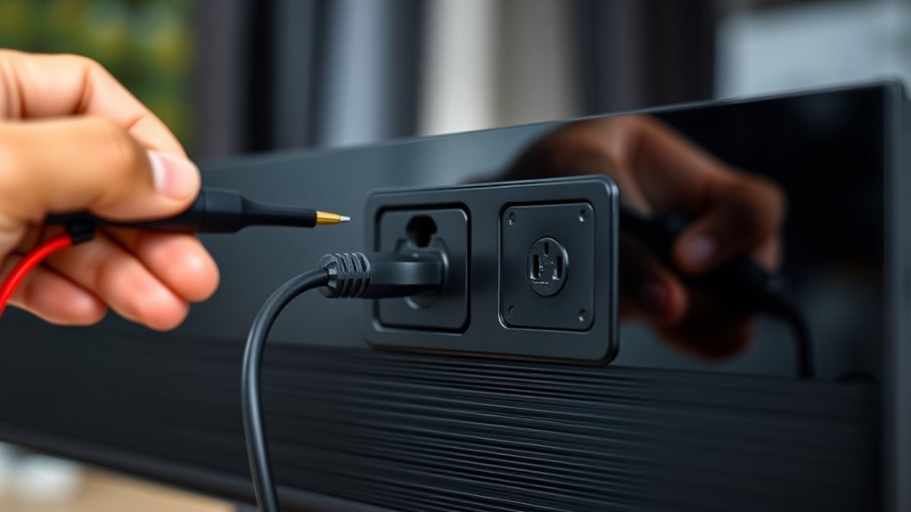 check tv voltage requirements safely