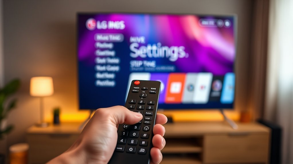 clear cache on lg tv