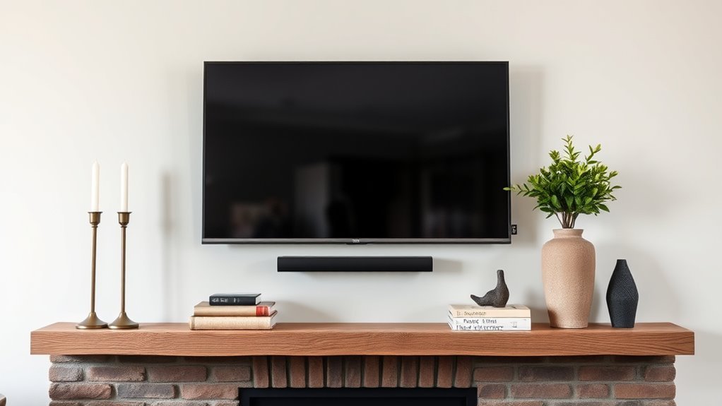 decorate mantel with tv