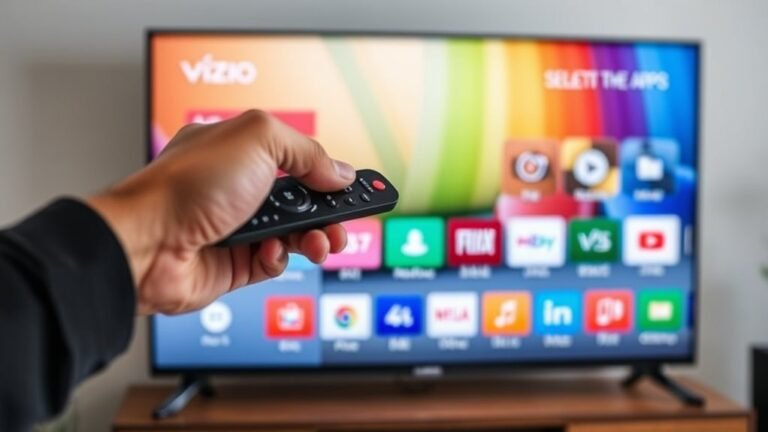 delete apps on vizio