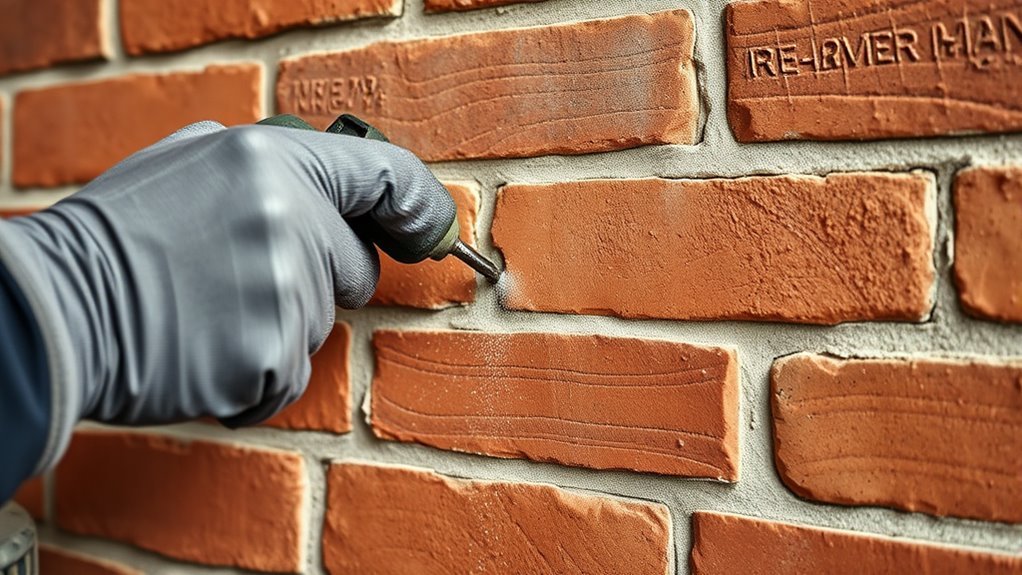 drill carefully prevent brick cracks