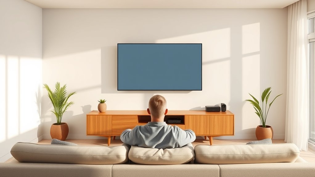 eye level for comfortable viewing
