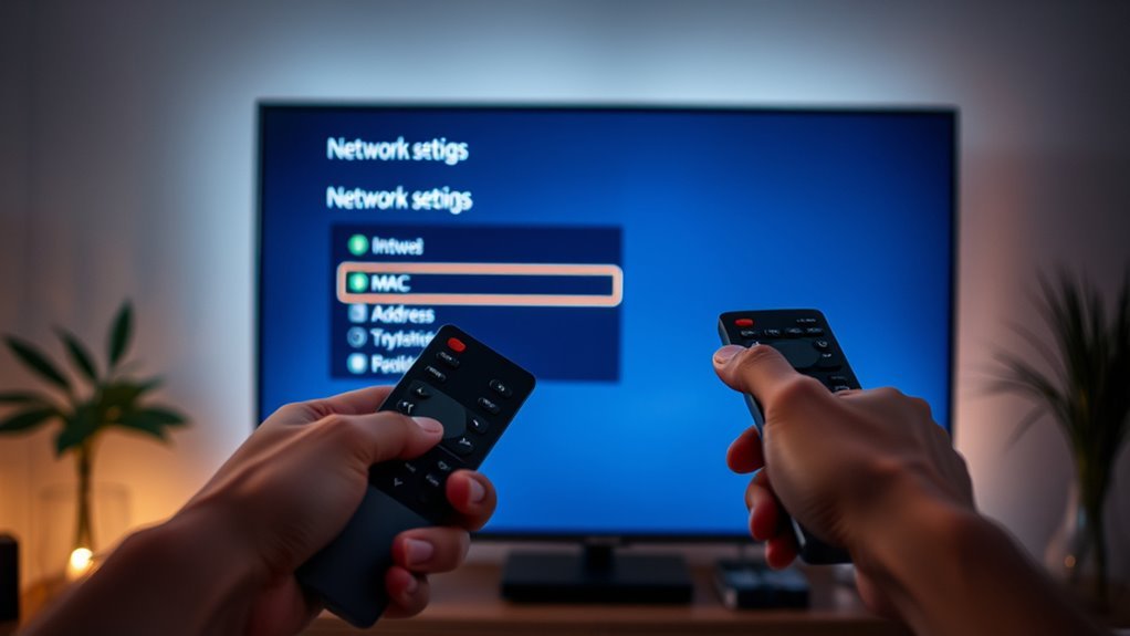 find tv mac address
