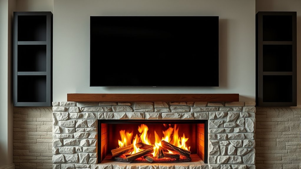heat protection for mounted tv