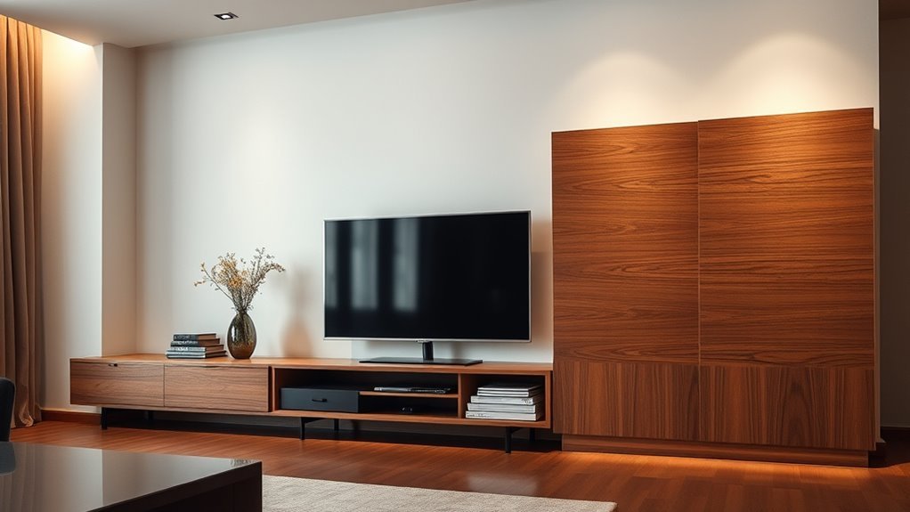 hidden tv cabinet designs