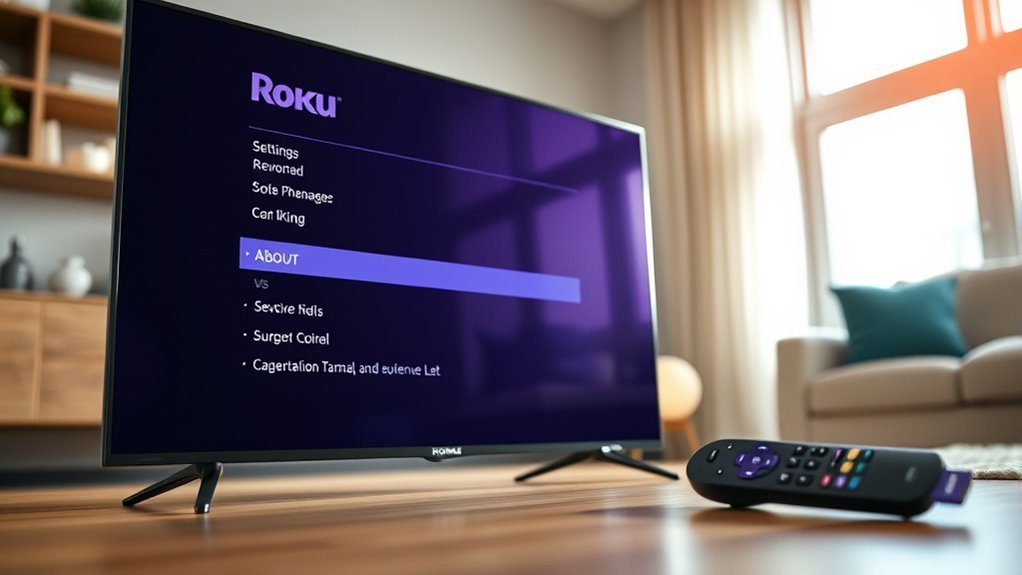 identify roku tv software version