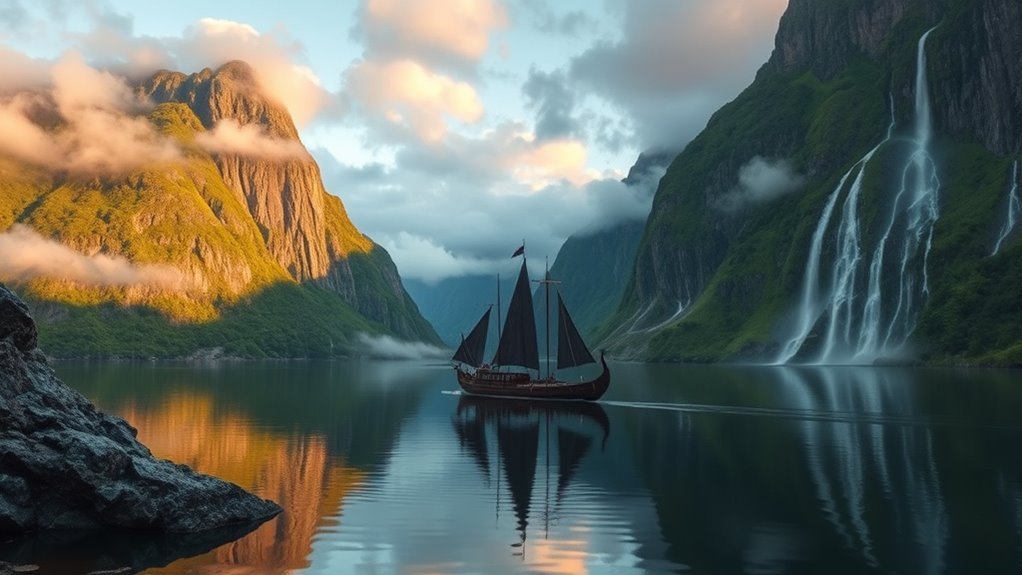 majestic fjords evoke vikings