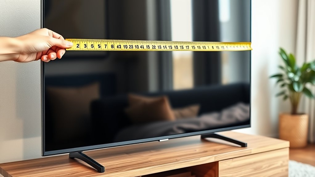 measure screen diagonally accurately