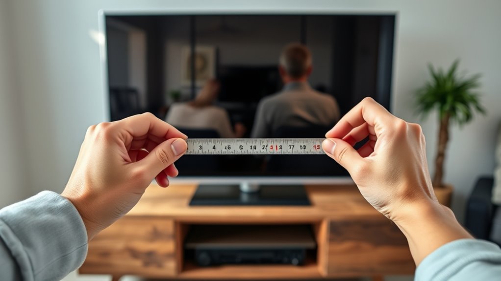 measure tv depth accurately