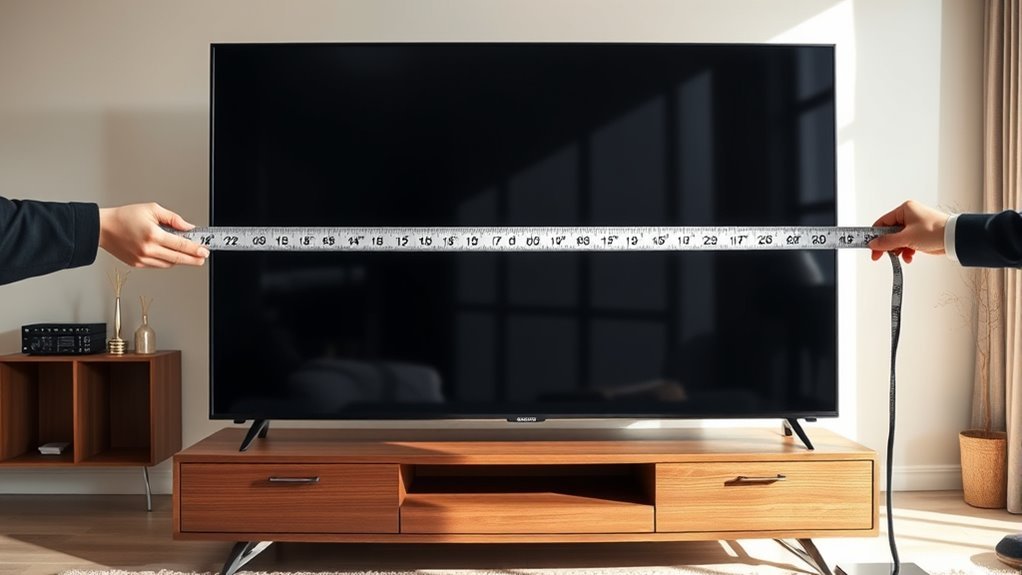measure tv width accurately