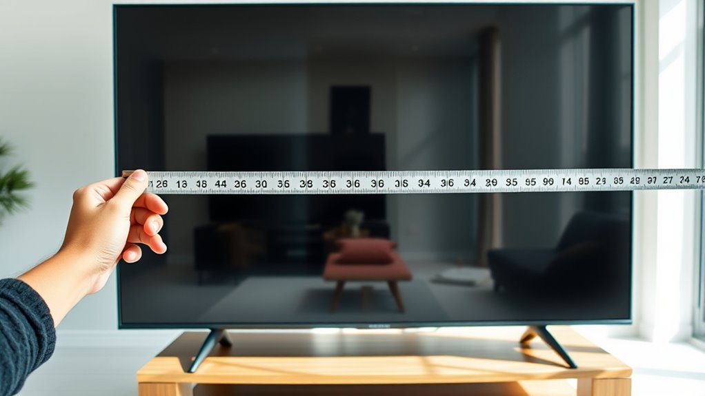 measure tv width accurately