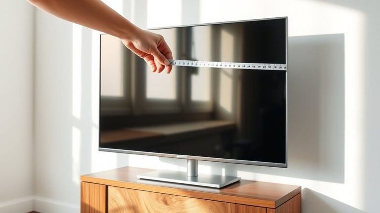 measuring flat screen tvs