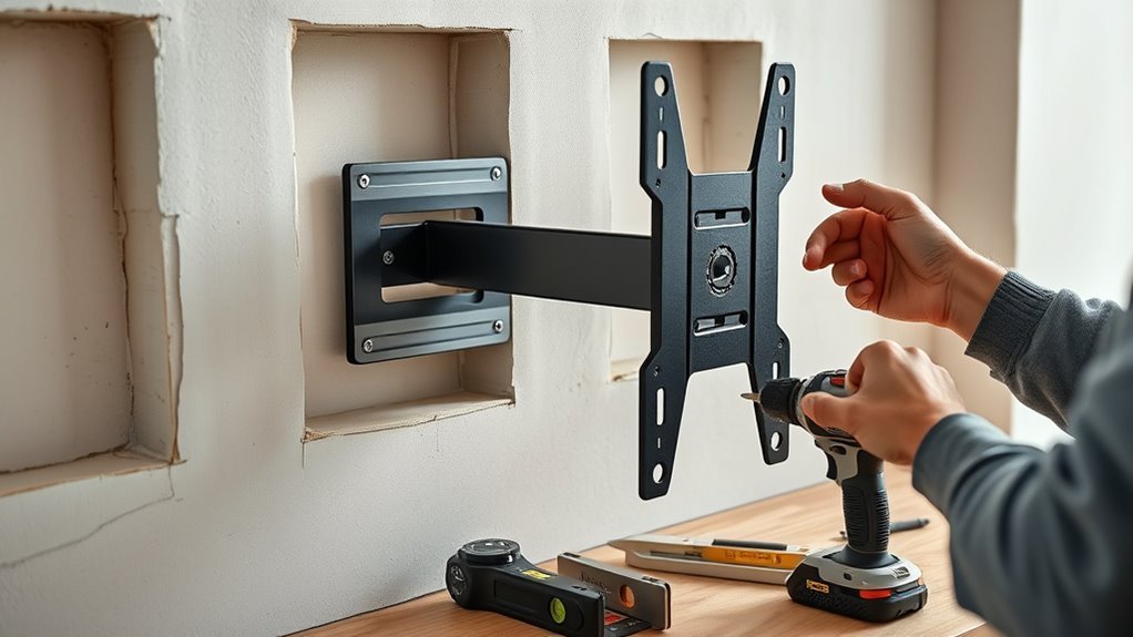 metal stud tv mount selection