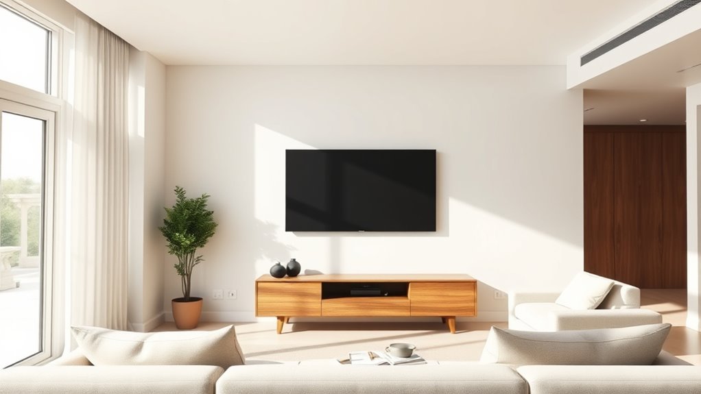 mount tv at eye level