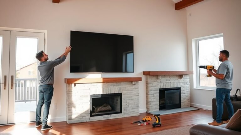 mounting tv above fireplace