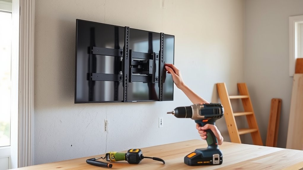mounting tv on metal studs