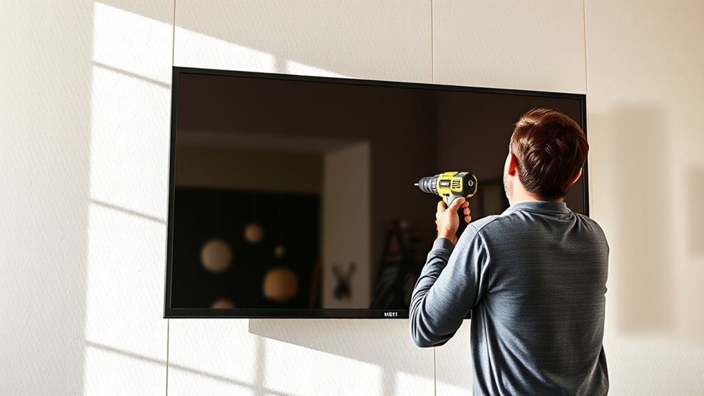 mounting tv on metal studs