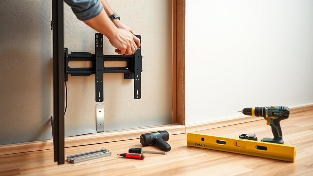 mounting tv on metal studs
