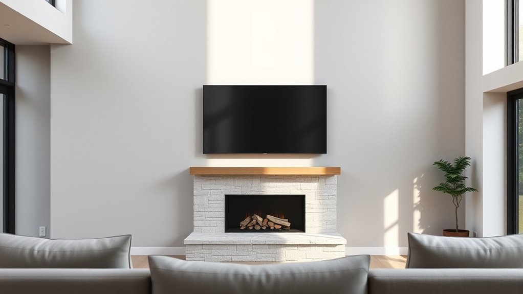 mounting tv over fireplace