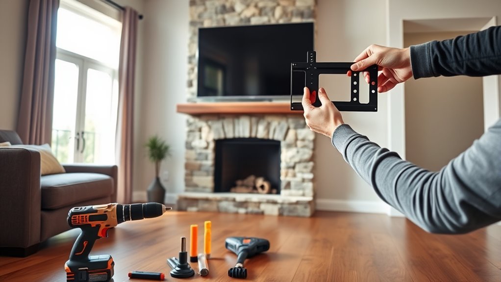 mounting tv over fireplace