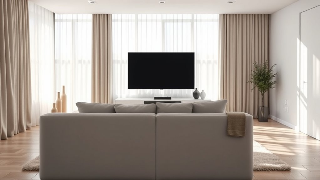 optimal sofa tv distance