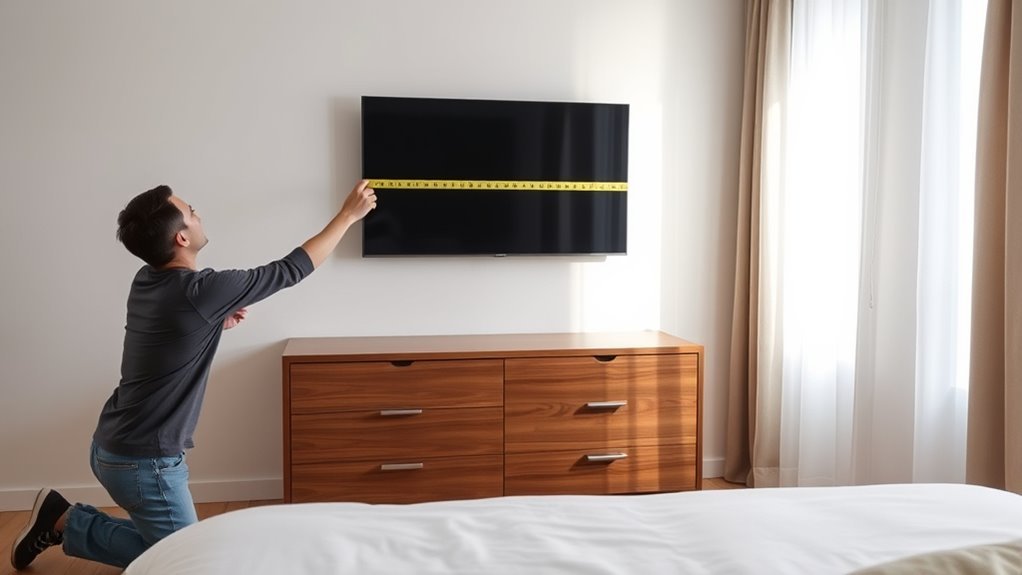 optimal tv mounting height
