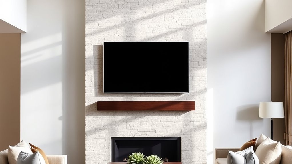 optimal tv mounting height