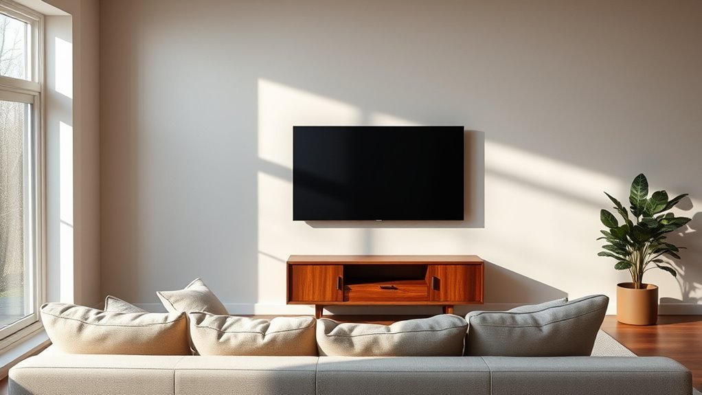 optimal tv mounting height