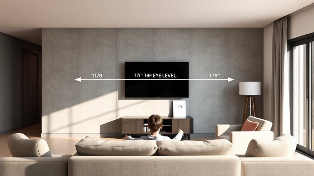 optimize tv height placement