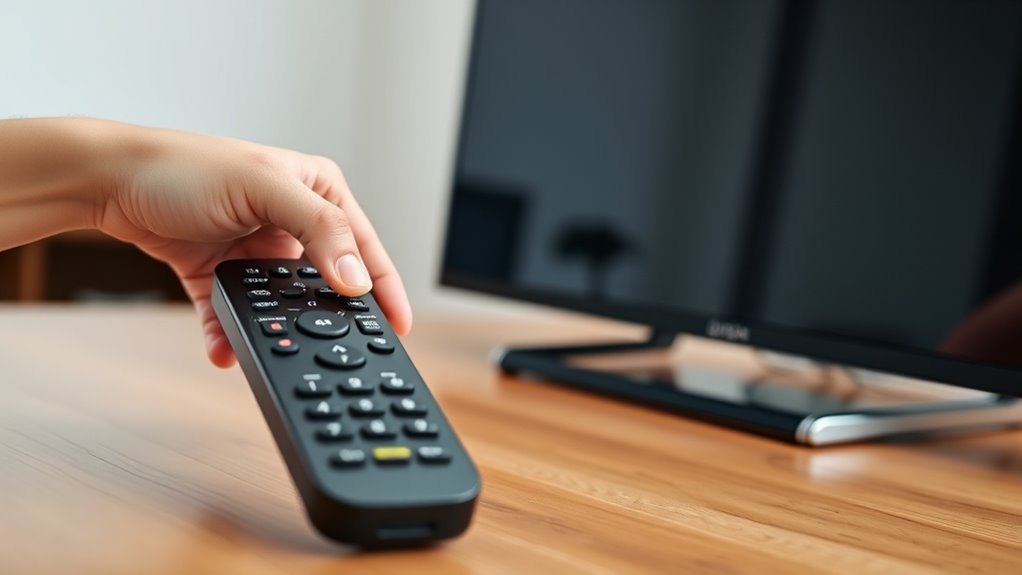 prepare remote and tv