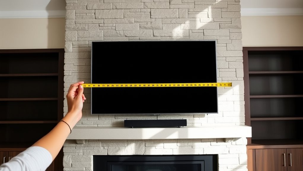 proper fireplace tv mounting