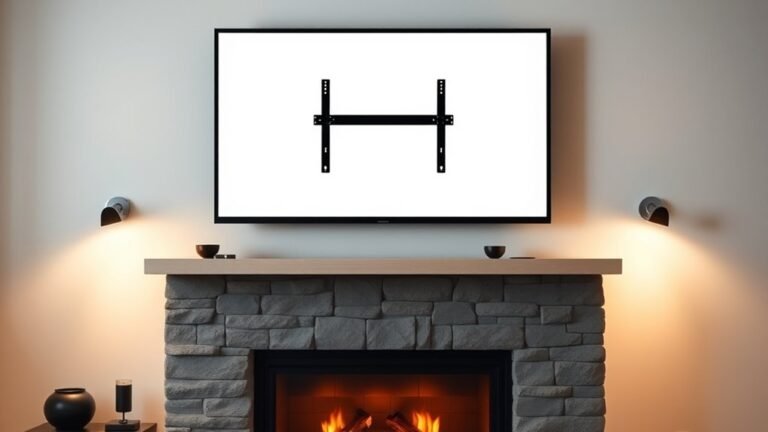 properly install above fireplace