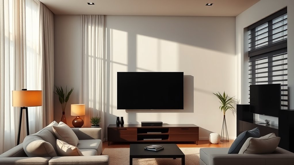 reduce glare with lighting