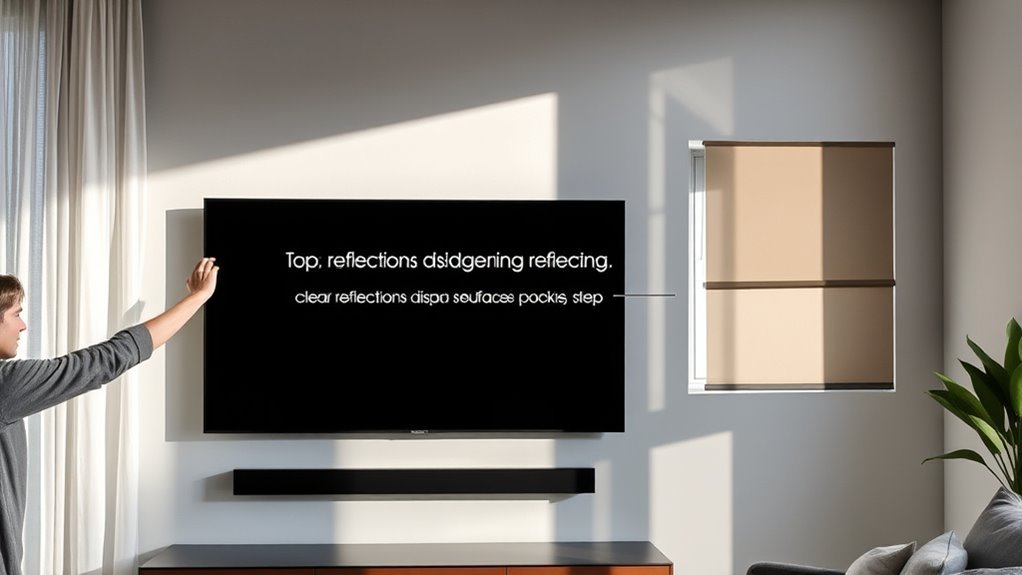 reduce tv screen glare