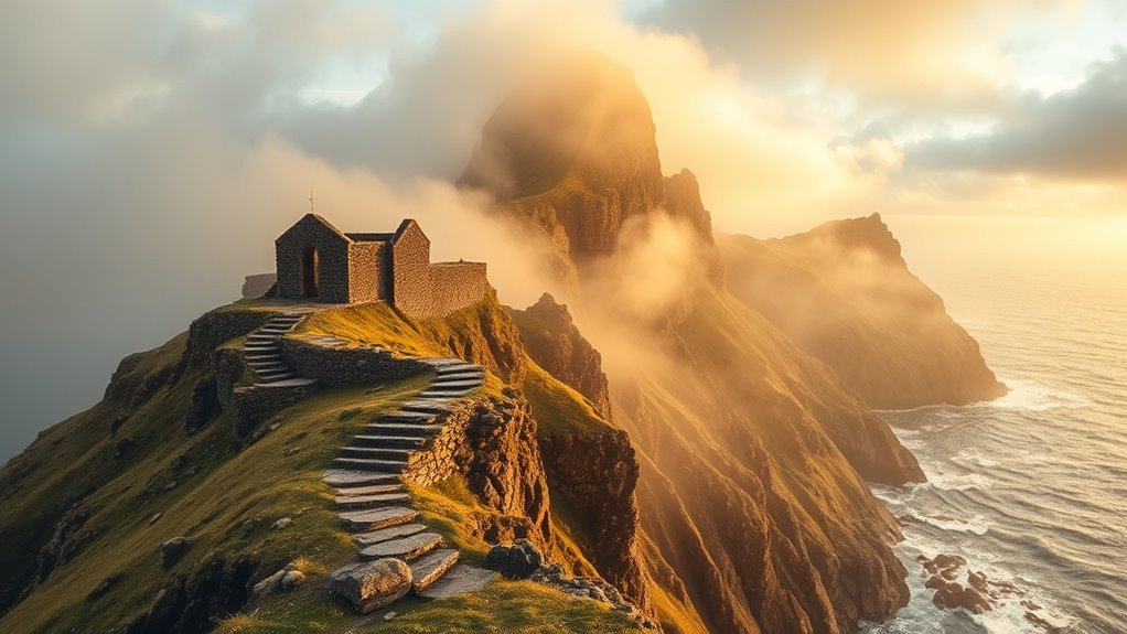 remote rugged ancient setting