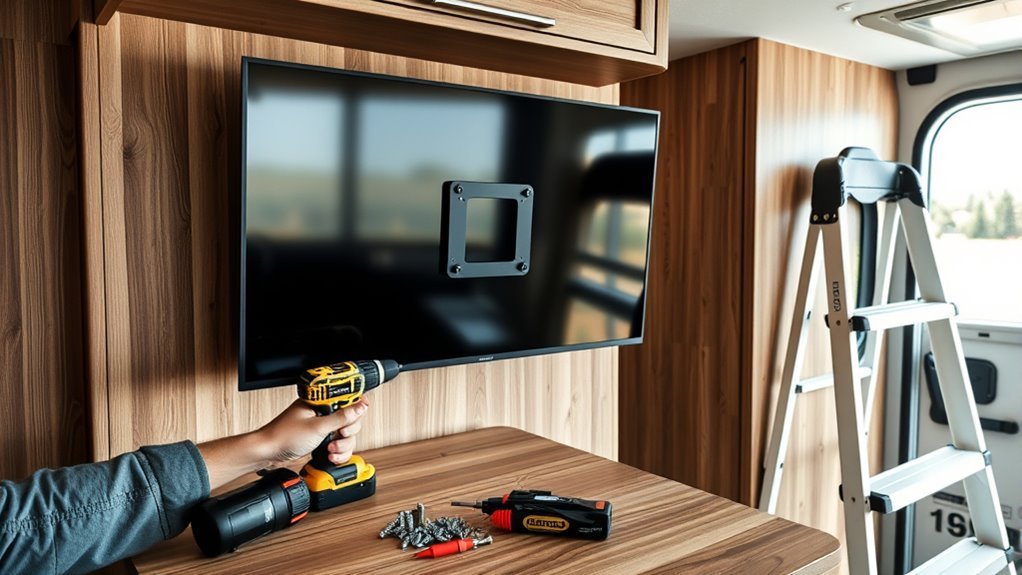 rv tv mounting guide