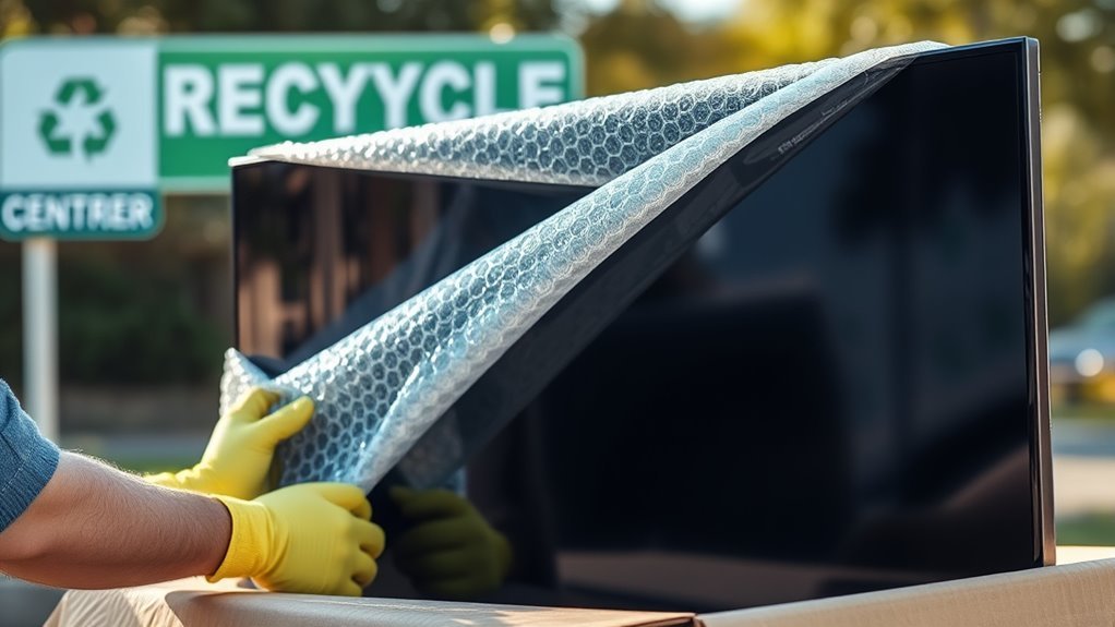 safe flat screen disposal