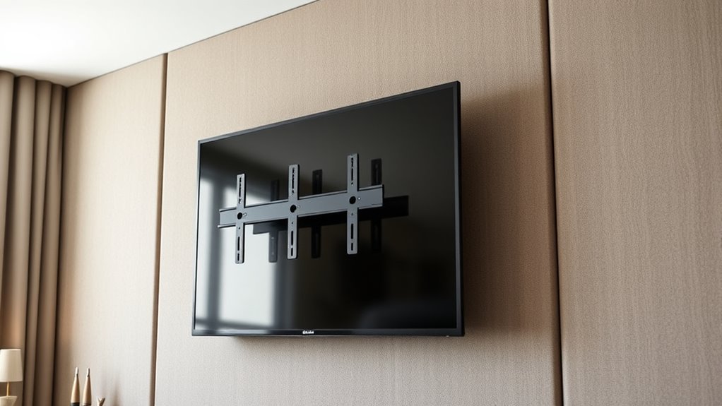 secure balanced wall mounted setup