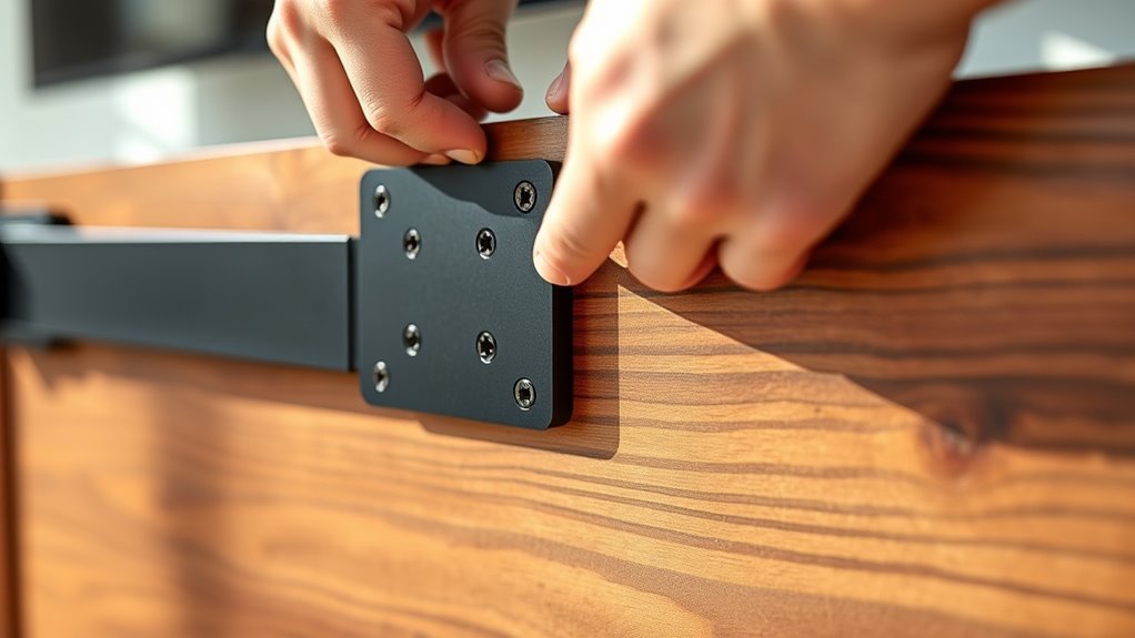 secure mounting plate tightly